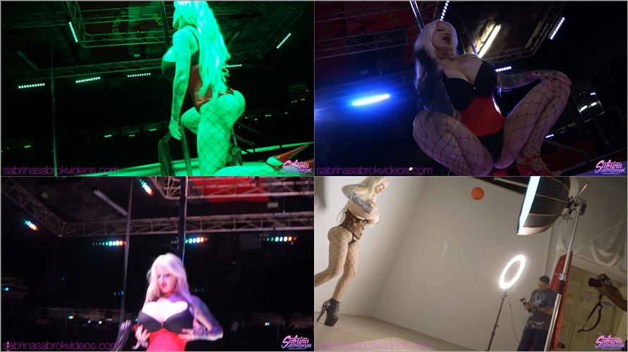 Sabrina Sabrok - Behind the scenes photoshoot stripclub