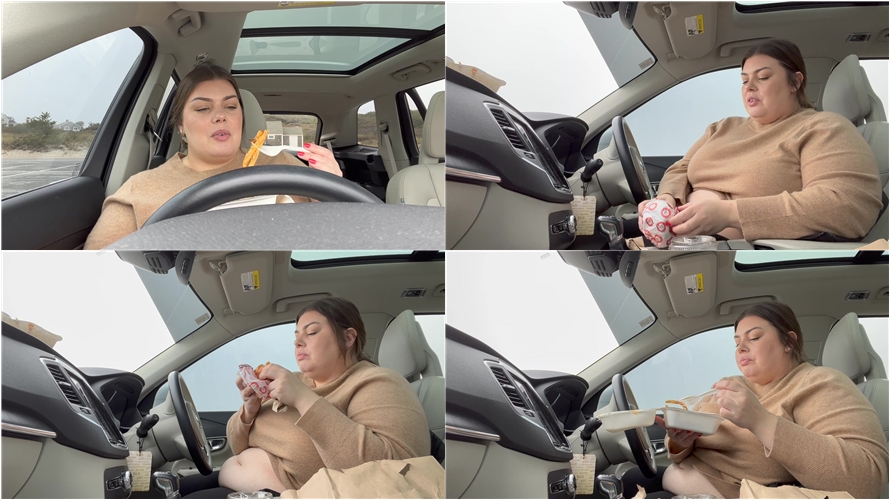 Chloe BBW - Car stuffing