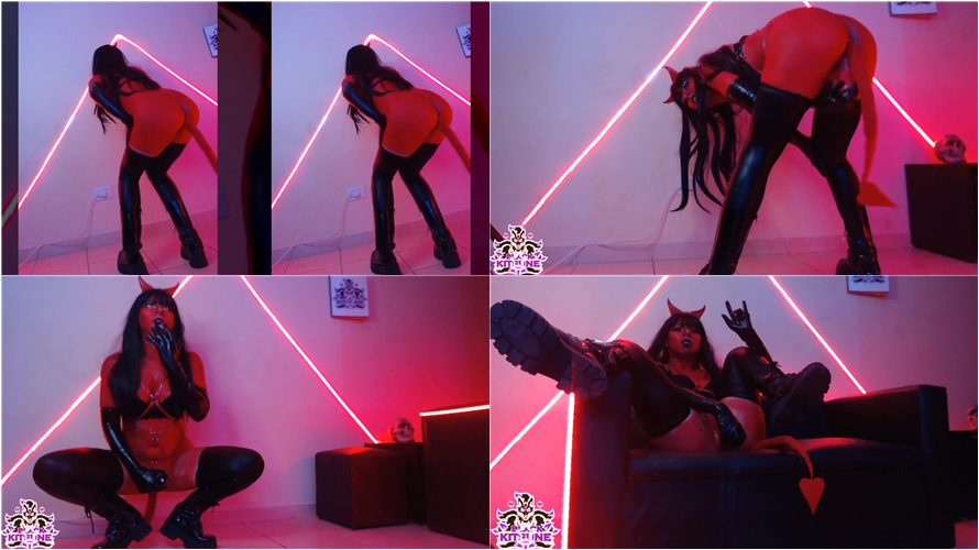 Black Kitsune - Succubus Demon Girl:dance and masturbation