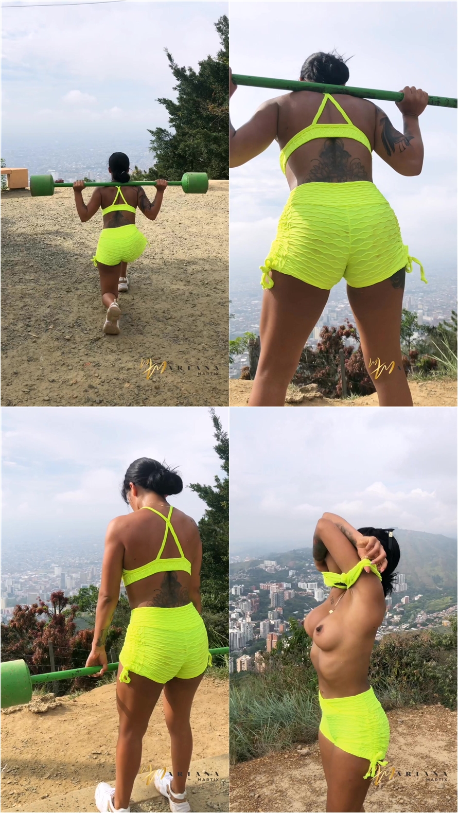 Mariana Martix - Mariana Martix Work out in a mountain