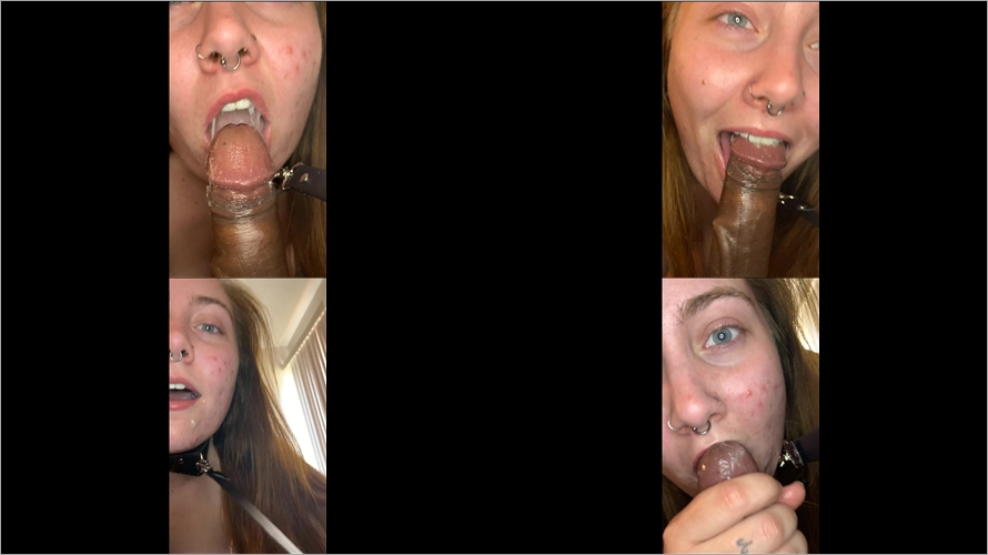 GracieSquirts - sloppy blowjob with a collar