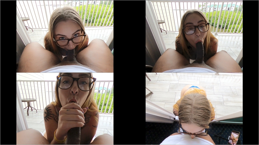 GracieSquirts - Outdoor Balcony Face Fuck