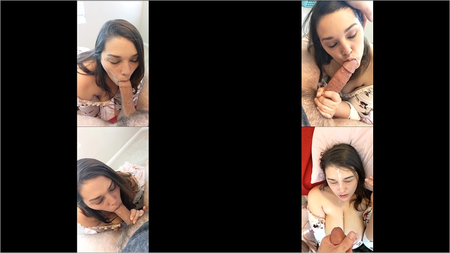 Shy Lynn - Massive facial covers Lynns smiling face