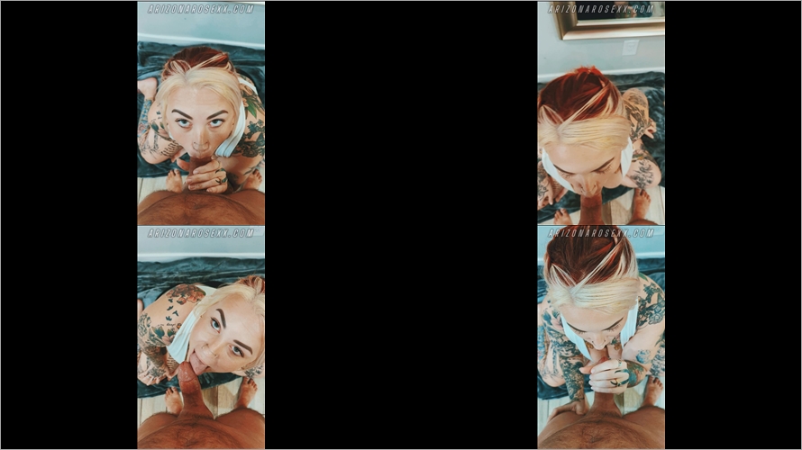 ArizonaRoseXX - POV Fluffer Blowjob during Gangbang