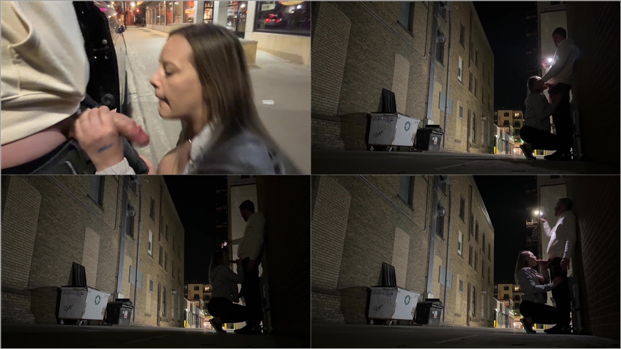 Mya Ryker - Flashing and Sucking Cock in Public