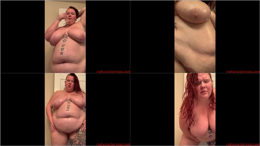 RubySinclaire - Plumper Oils up her big Tits and Belly