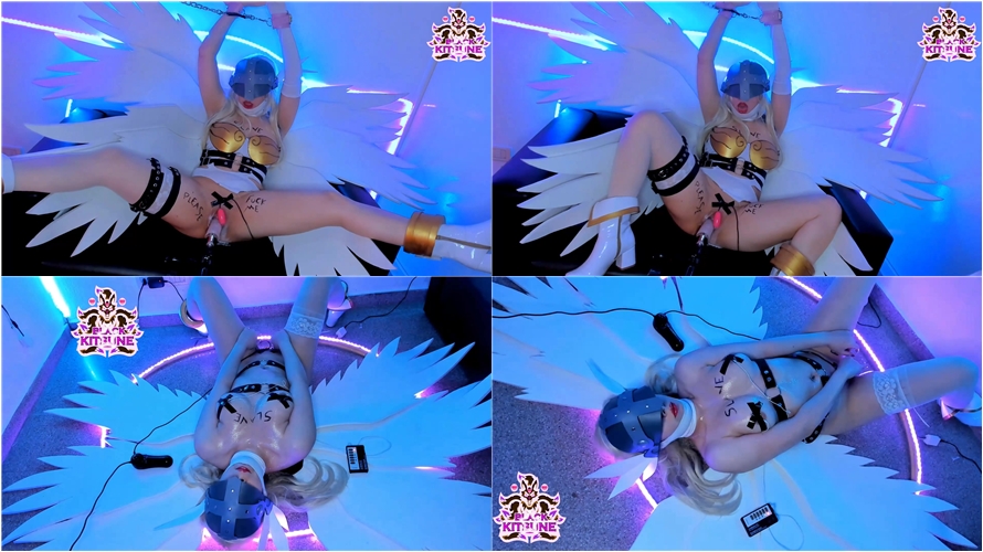 Black Kitsune - Angewomon Digimon: Slave and Electrocution