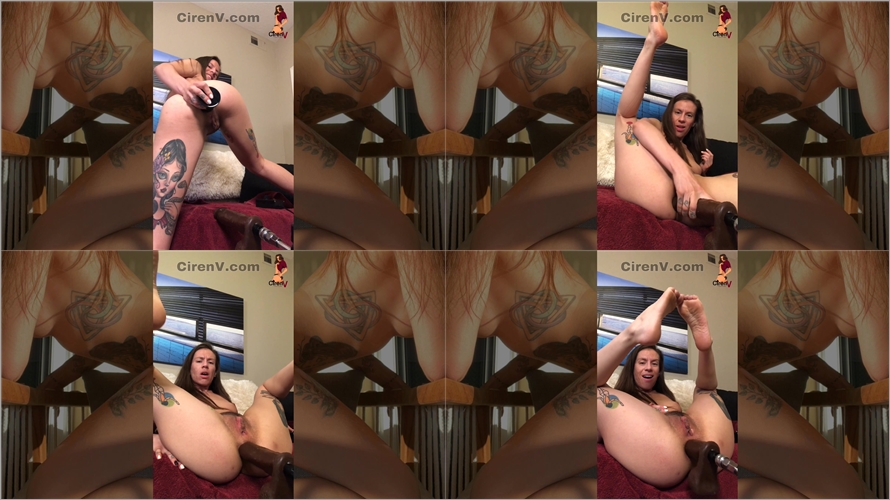 Ciren Verde - Fuck Machine Anal with Huge BBC Dildo