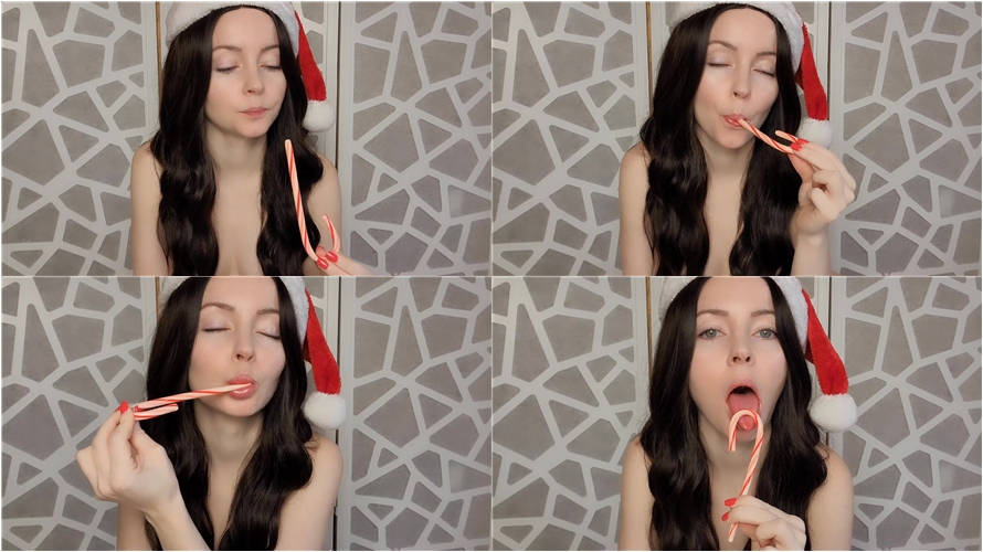 TheTinyFeetTreat - ASMR - Candy Cane Sucking