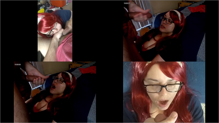 Shy Lynn - Shy Lynn - red wig BJ facial