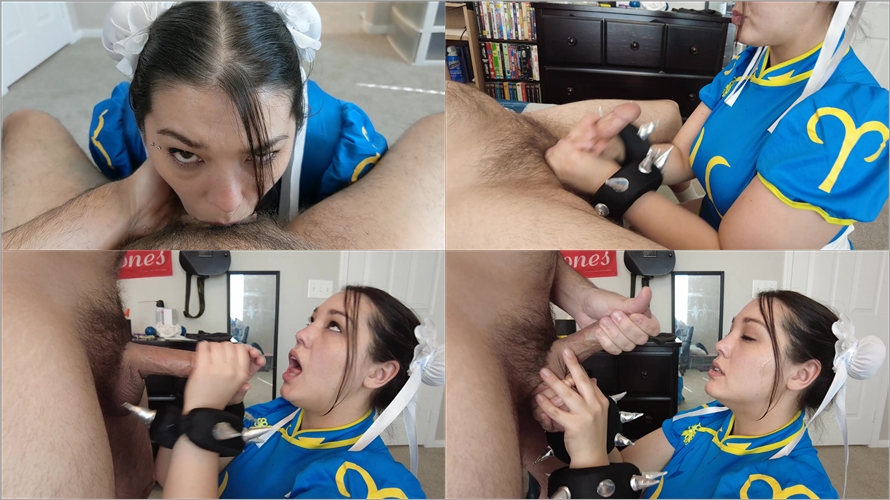 Shy Lynn - Defeated Chun Li facefucked, huge facial