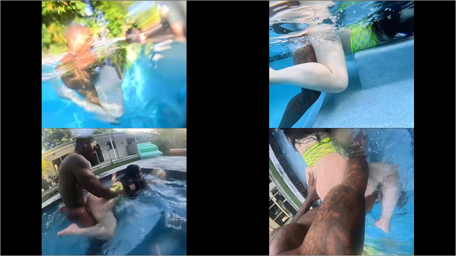 _KingMeans - Lillianette Wet & Warm In the Pool taking Black Cock